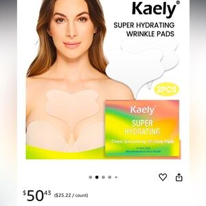 NWT Kaely Reusable Super Hydrating Chest Wrinkle Pads Medical Grade Silicone